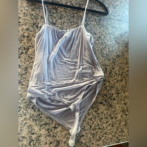 Final Touch Light Gray Bodysuit